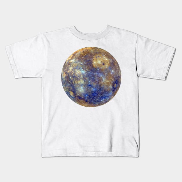 Mercury planet Kids T-Shirt by ghjura